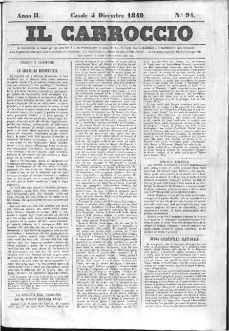 Il Carroccio - Edizione 94 del 05/12/1849
